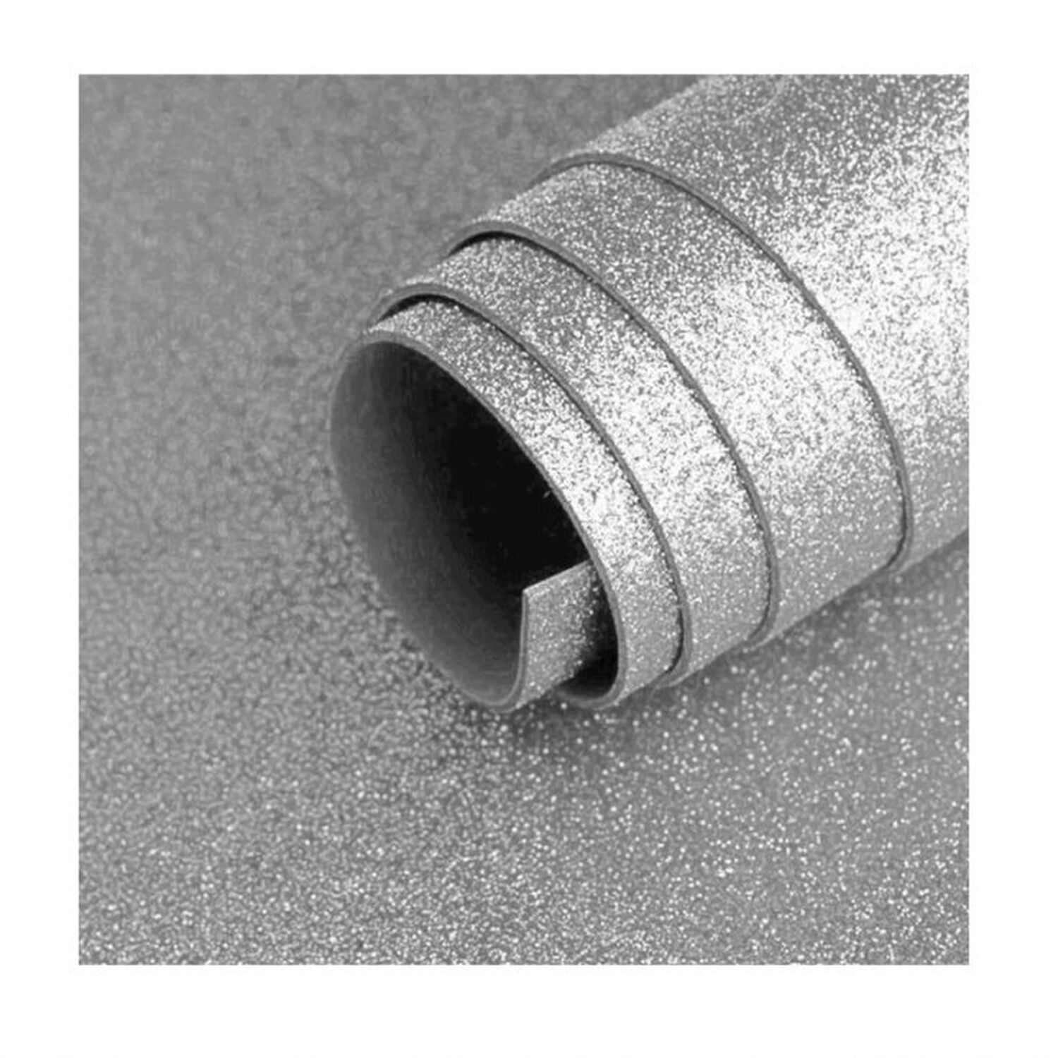 Goma Eva Glitter 40x60cm 2mm Plata Torre image number 1.0