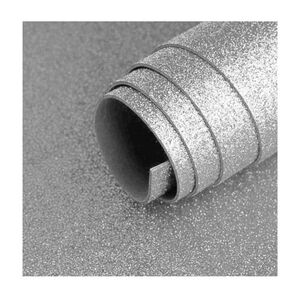 Goma Eva Glitter 40x60cm 2mm Plata Torre