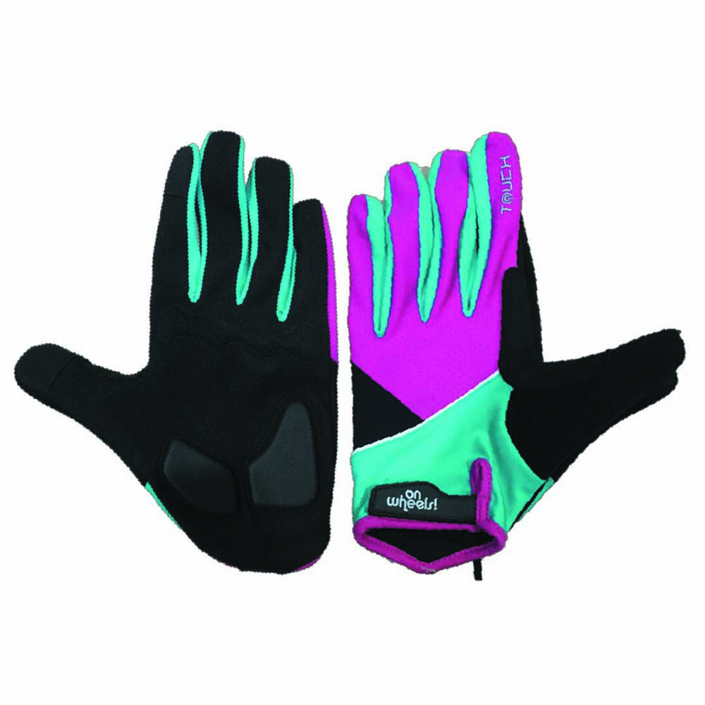 Guante Largo Touch Para Ciclismo Onwheels Morado/verde image number 0.0