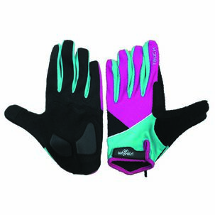 Guante Largo Touch Para Ciclismo Onwheels Morado/verde