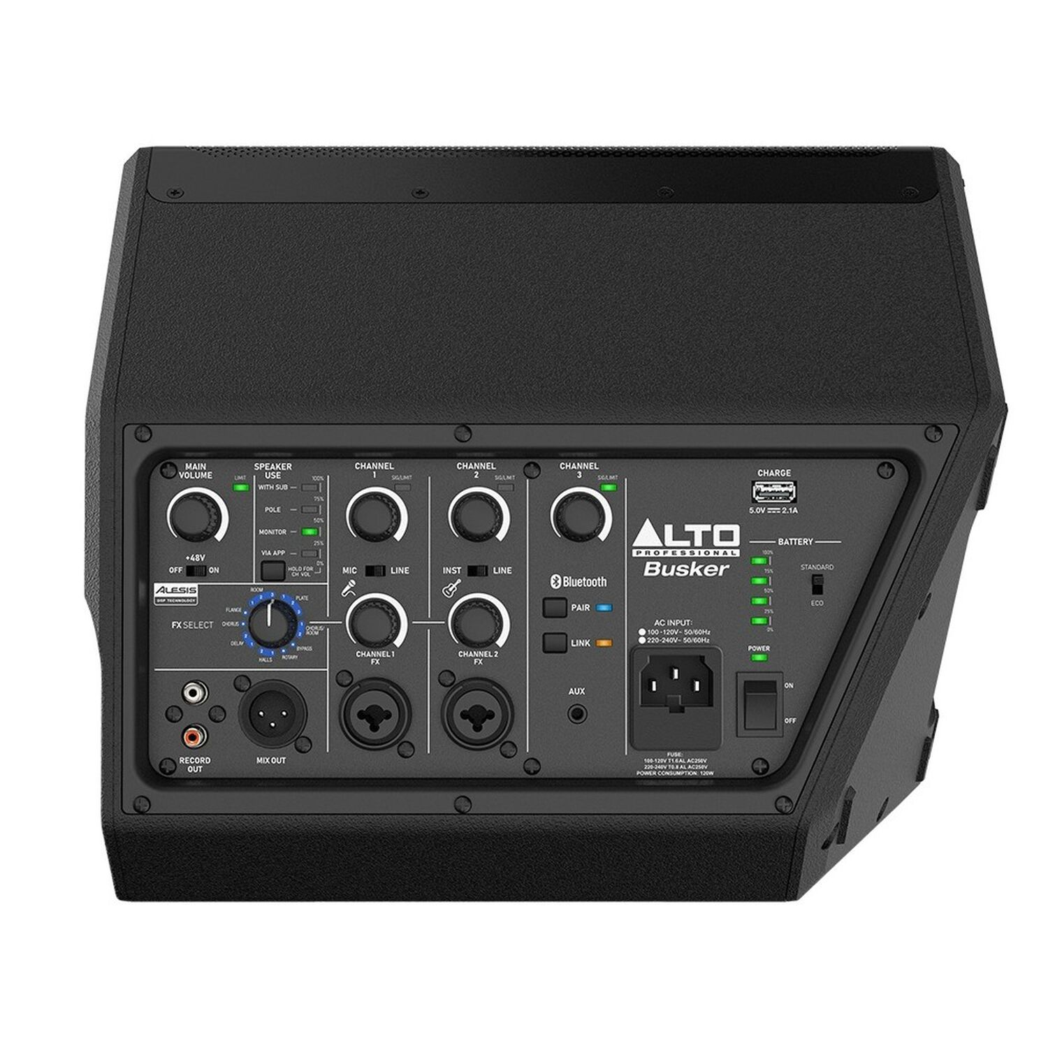 Parlante Portatil Recargable 200w Busker Alto Profesional image number 3.0