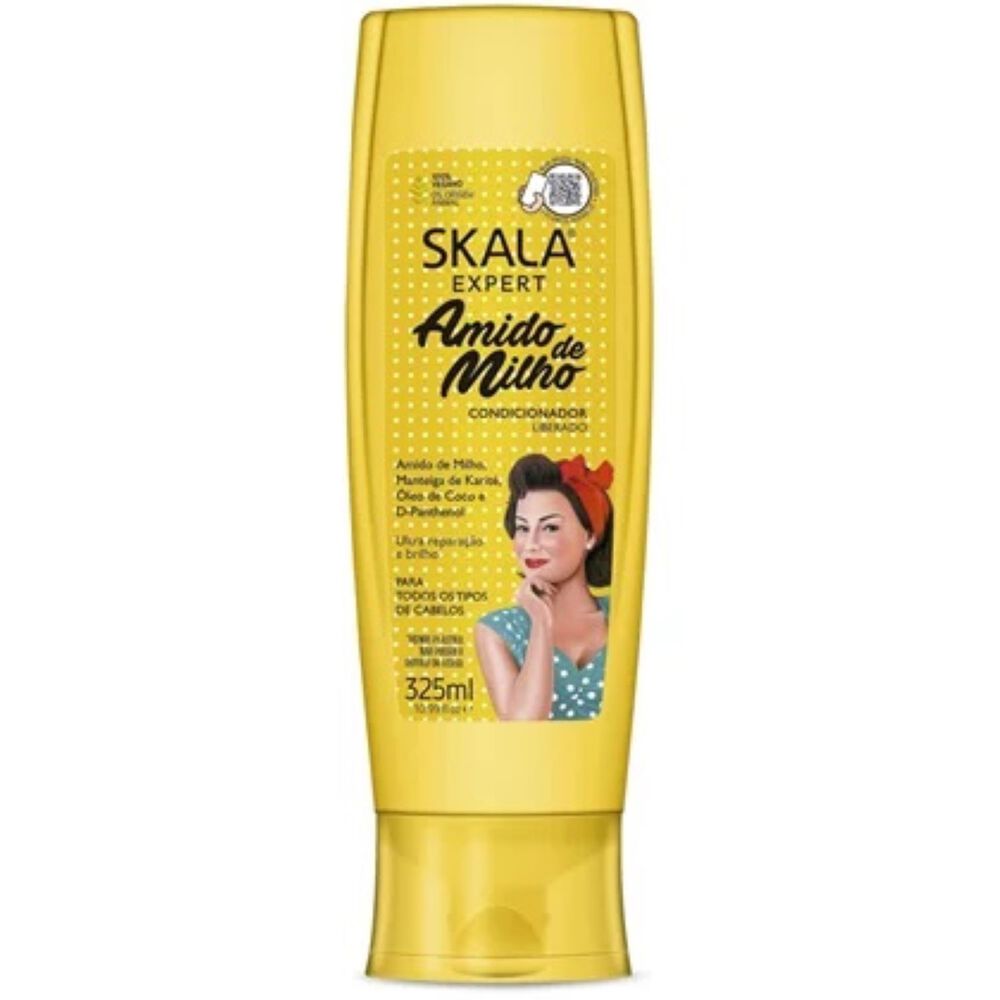 Kit Shampoo Y Acond Amido De Milho Skala Expert 650ml image number 2.0