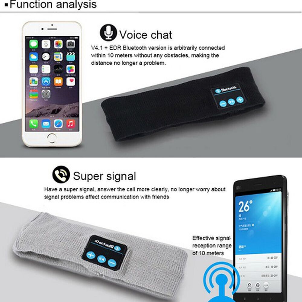 Aud&iacute;fonos Bluetooth Cintillo Recargables Auriculares Inalambricos image number 4.0