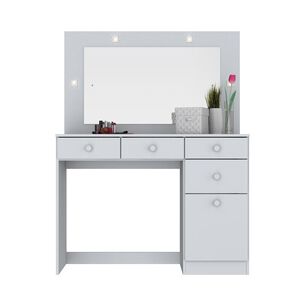Tocador Home Mobili Victoria / 1 Puerta / 4 Cajones + Led