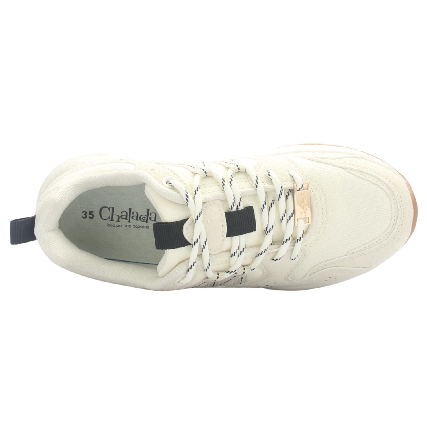 Zapatilla Mujer Chalada Glasgow-1 Beige Urbano image number 4.0