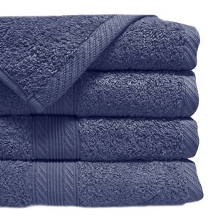 Toalla De Mano 45x90 Centimetros / Azul Piedra Lourdes