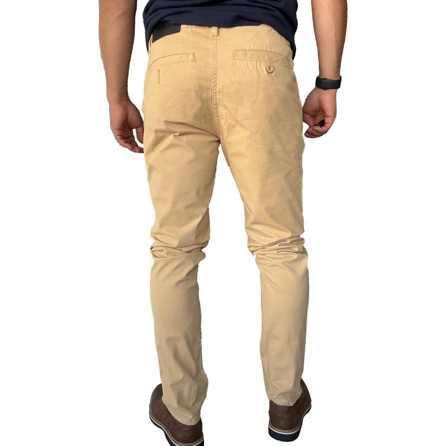 Pantal&oacute;n Elasticado Slim Fit Gabardina Hombre image number 15.0