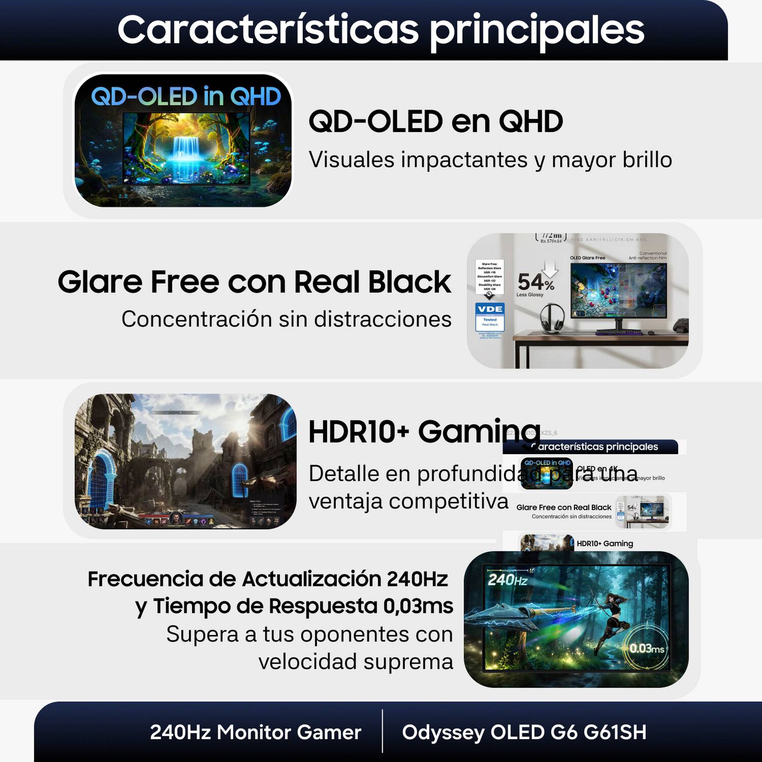 27 Odyssey Oled G6 G61sh Qhd 240hz Monitor Gamer image number 5.0