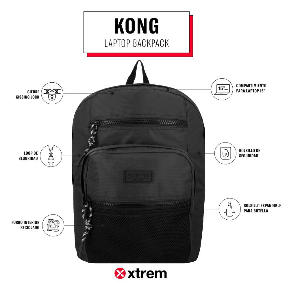 Mochila Notebook Xtrem Kong 5xt 15" image number 9.0