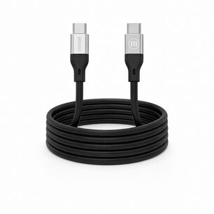 Cable Magn&eacute;tico 60w Usb C A Usb C Maxell 1.2 Metros Carga R&aacute;pida Negro