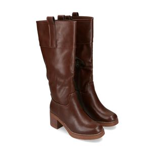 Bota Mujer Via Uno Brown