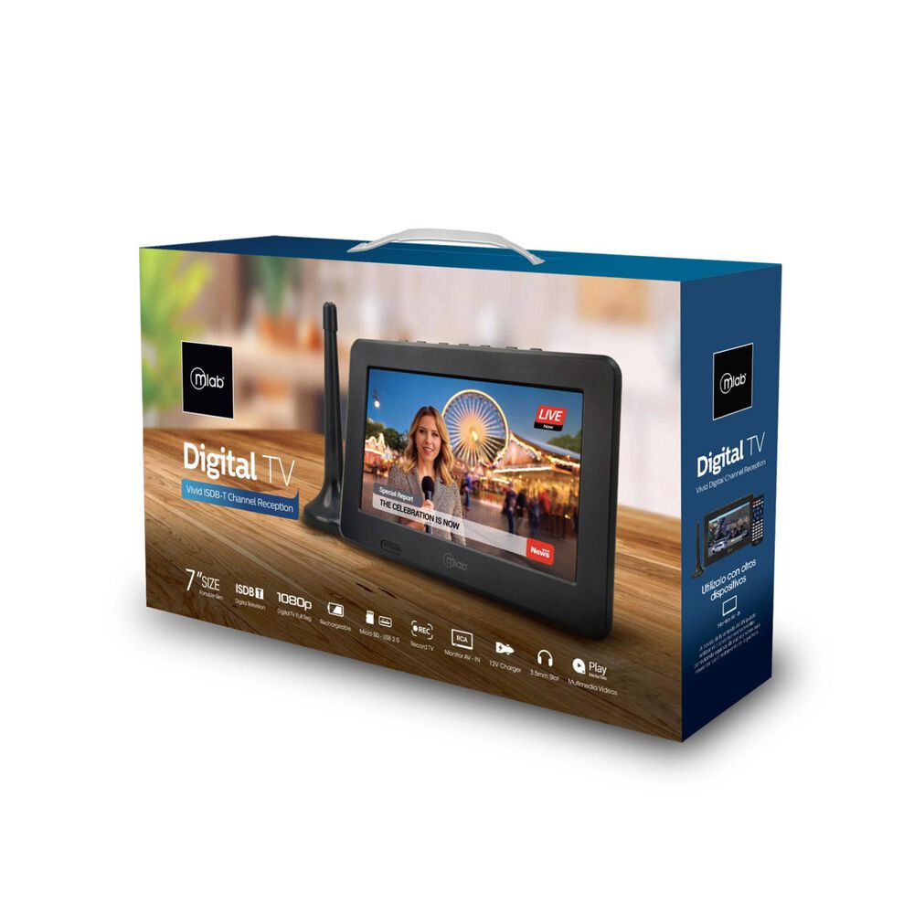 Mini Tv Digital Portatil Hd 1080p 4w Isdb-t 9412 image number 5.0