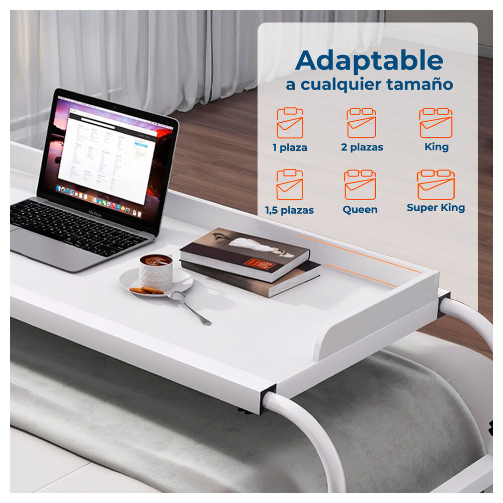 Mesa Port&aacute;til Ajustable Ideal Para Trabajar Y Estudiar Desde La Cama O Sof&aacute; image number 3.0