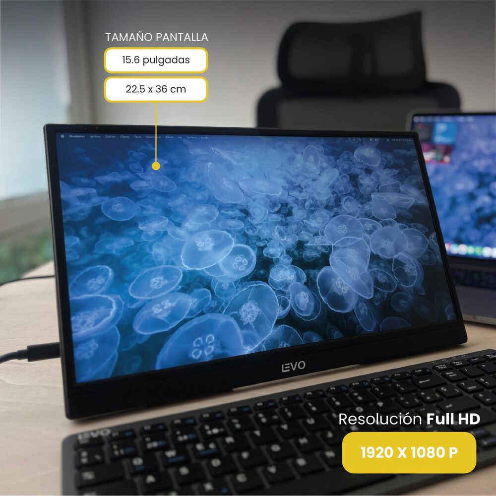 Pantalla Monitor Port&aacute;til 15.6 Led Full Hd Nexview Levo image number 6.0