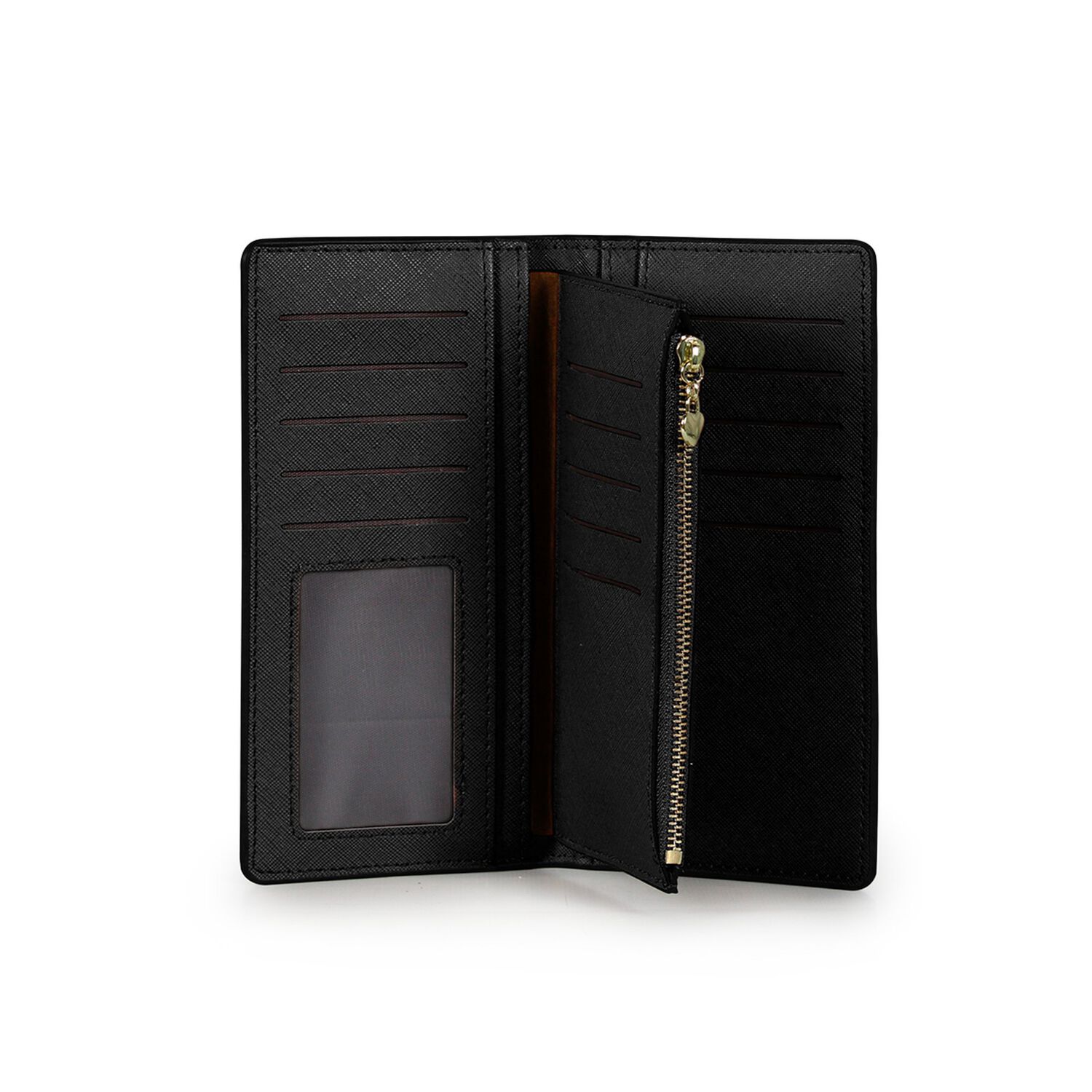 2 Billeteras De Mujer Vesta Negra Y Taupe Carven image number 2.0