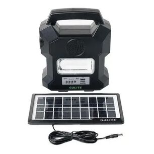 Linterna Kit Solar Port&aacute;til Camping Gdlite Mp3 Usb Gd-1000a Linterna