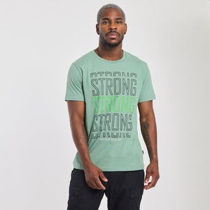 Polera Deportiva Estampada Slim Manga Corta Cuello Redondo Hombre Wetland