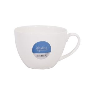Taza De Te 260cc Porcelana Blanca Hallen