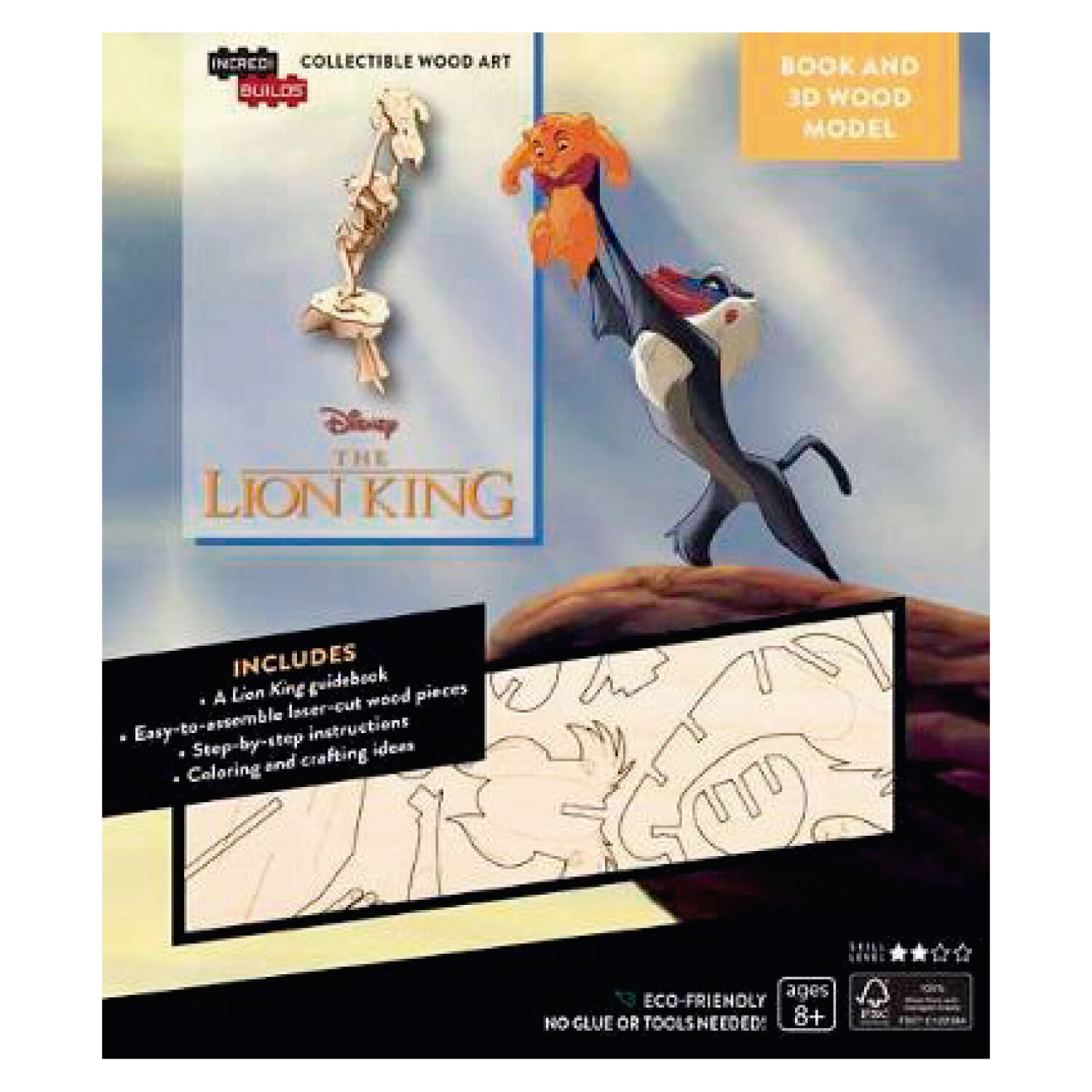 Disney's The Lion King Libro Y Modelo Para Armar 3d-madera image number 0.0