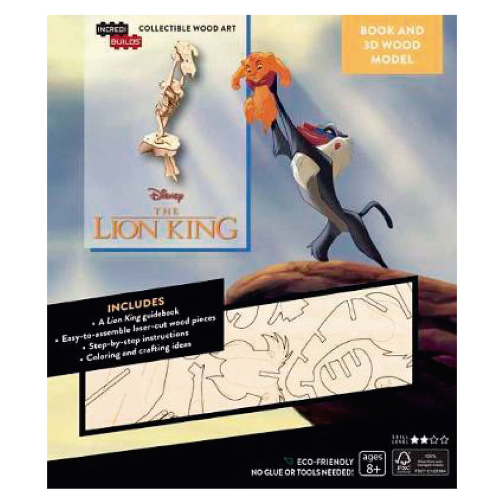 Disney's The Lion King Libro Y Modelo Para Armar 3d-madera image number 0.0