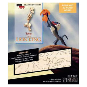 Disney's The Lion King Libro Y Modelo Para Armar 3d-madera