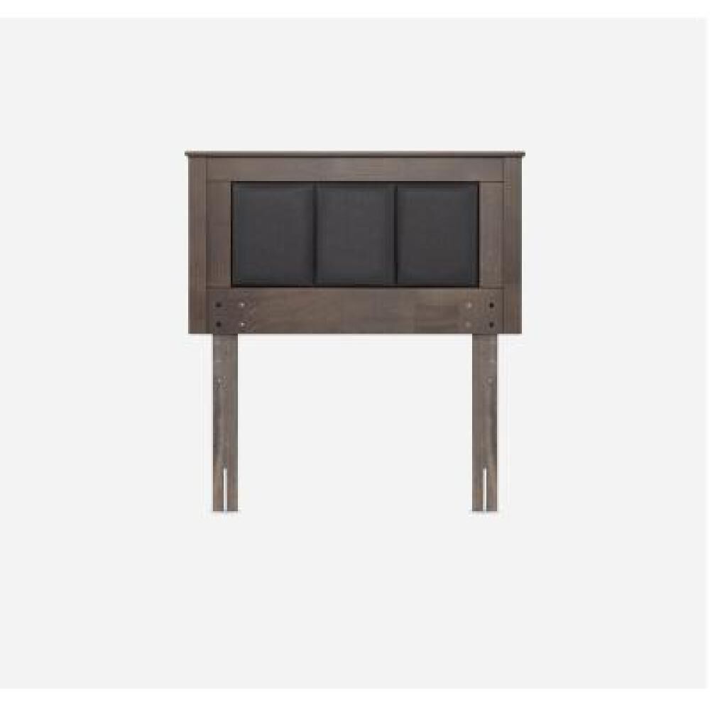 Cama Europea Rosen New Style 4 Plus / 1 Plaza / Base Normal  + Respaldo Rachel Gris image number 9.0