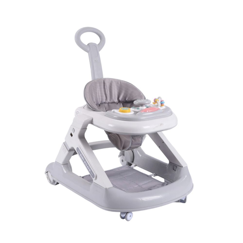 Andador Caminador 5 En 1 Con Apoya Pies Gris Lubabycas image number 1.0