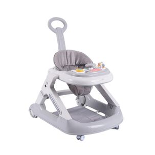Andador Caminador 5 En 1 Con Apoya Pies Gris Lubabycas