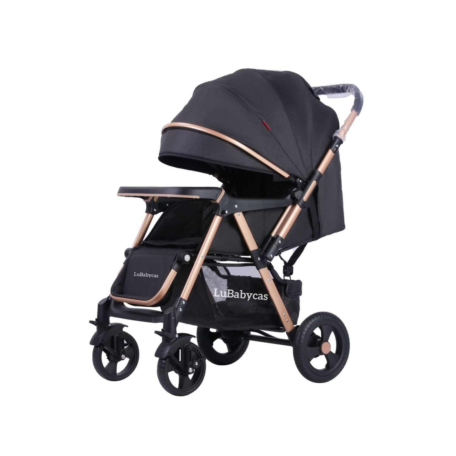 Coche De Paseo Reversible Rubik Negro Lubabycas image number 0.0