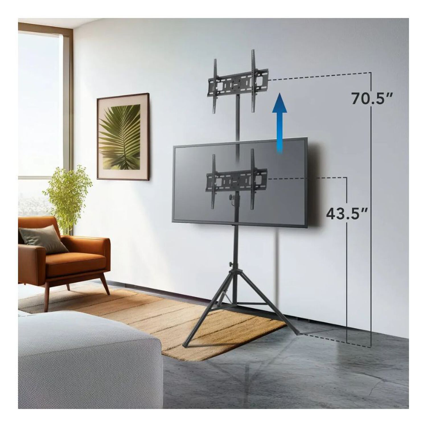 Soporte Tr&iacute;pode Port&aacute;til Para Tv 32 A 55 Pulgadas Ajustable image number 2.0