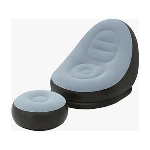 Sof&aacute; Tumbona Silla Inflable Reposa Pies Puff X L + Inflador