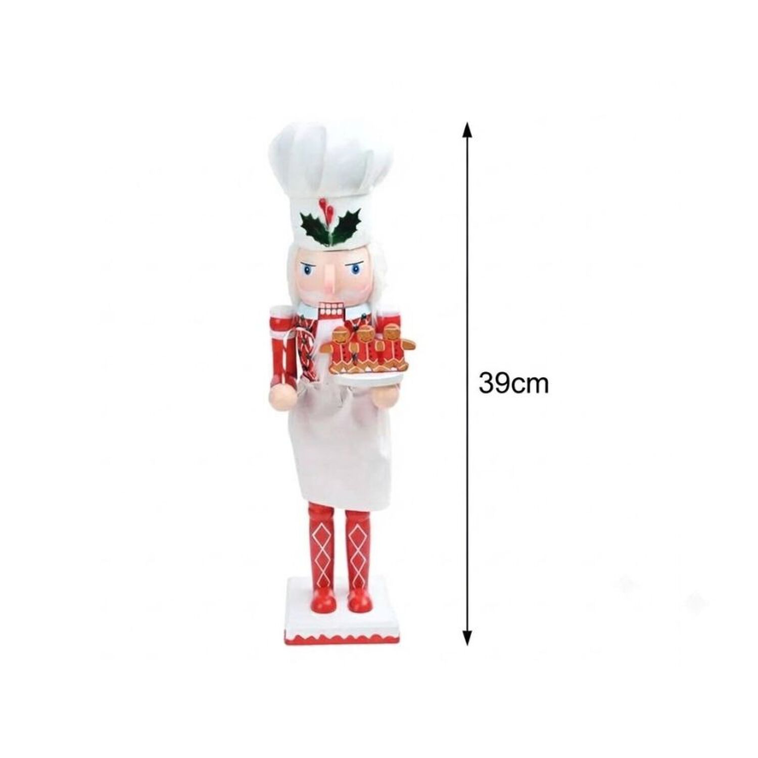 Cascaneuces Navide&ntilde;o Chef Cocinero Decoraci&oacute;n Navidad 39cm image number 3.0