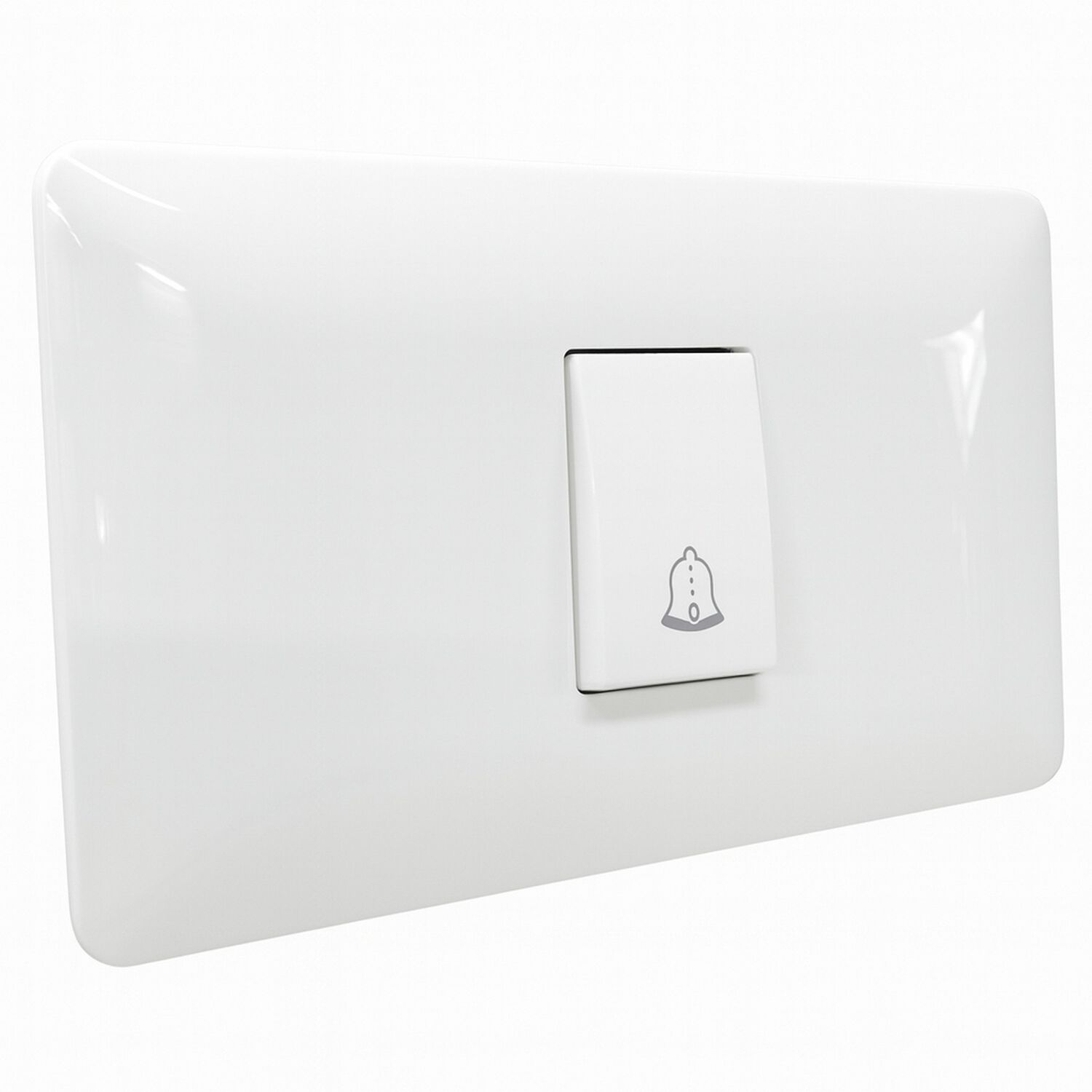 Interruptor Pulsador Timbre 10a 250v, Blanco Armado Lexo image number 0.0