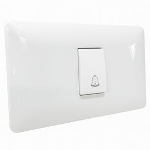 Interruptor Pulsador Timbre 10a 250v, Blanco Armado Lexo