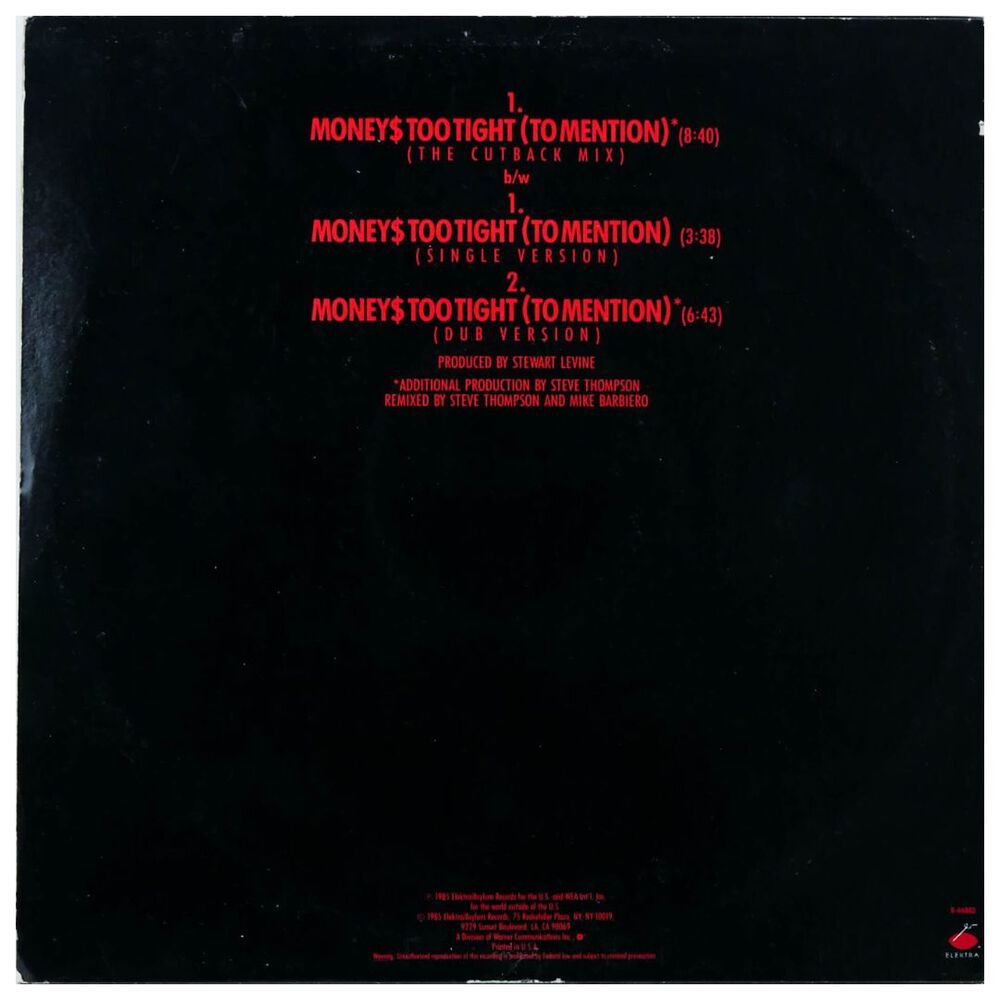 Simply Red - Money$ Too Tight (to Mention) | 12" Maxi Single Usado image number 1.0
