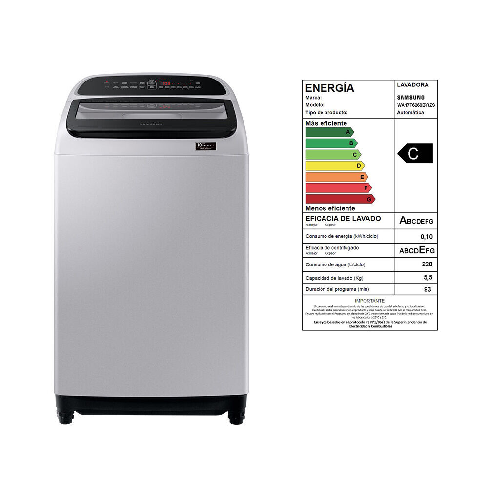 Lavadora Samsung WA17T6260BY/ZS / 17 Kg image number 9.0