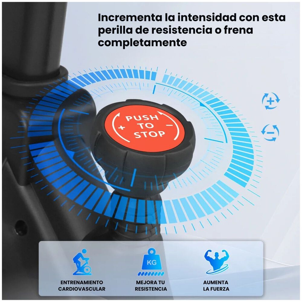 Bicicleta Spinning Pro 14 Kg Disco 1016-3 image number 6.0