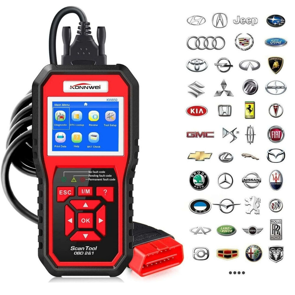 Escáner Para Autos Kw850 Herramienta Valoración Automotriz image number 1.0
