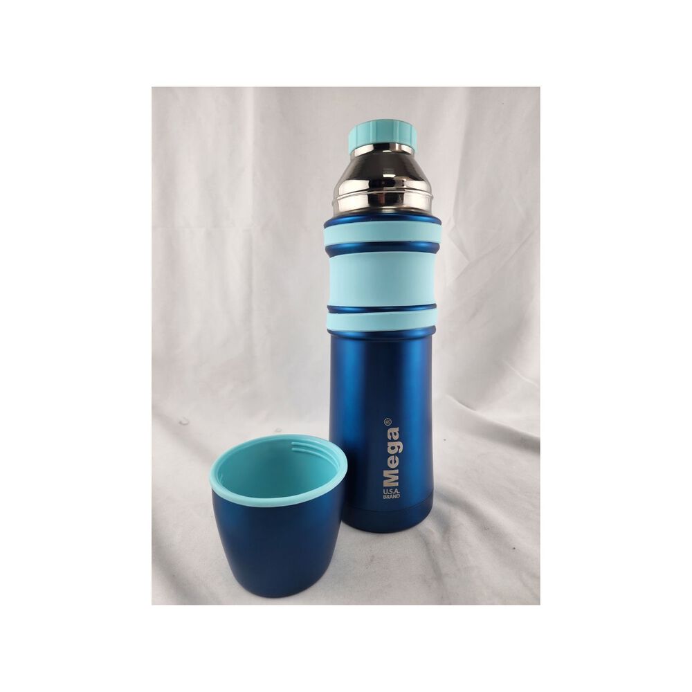 Termo Mega Slim Ii 1l Acero Inoxidable Bebidas Calientes Frias Azul image number 7.0