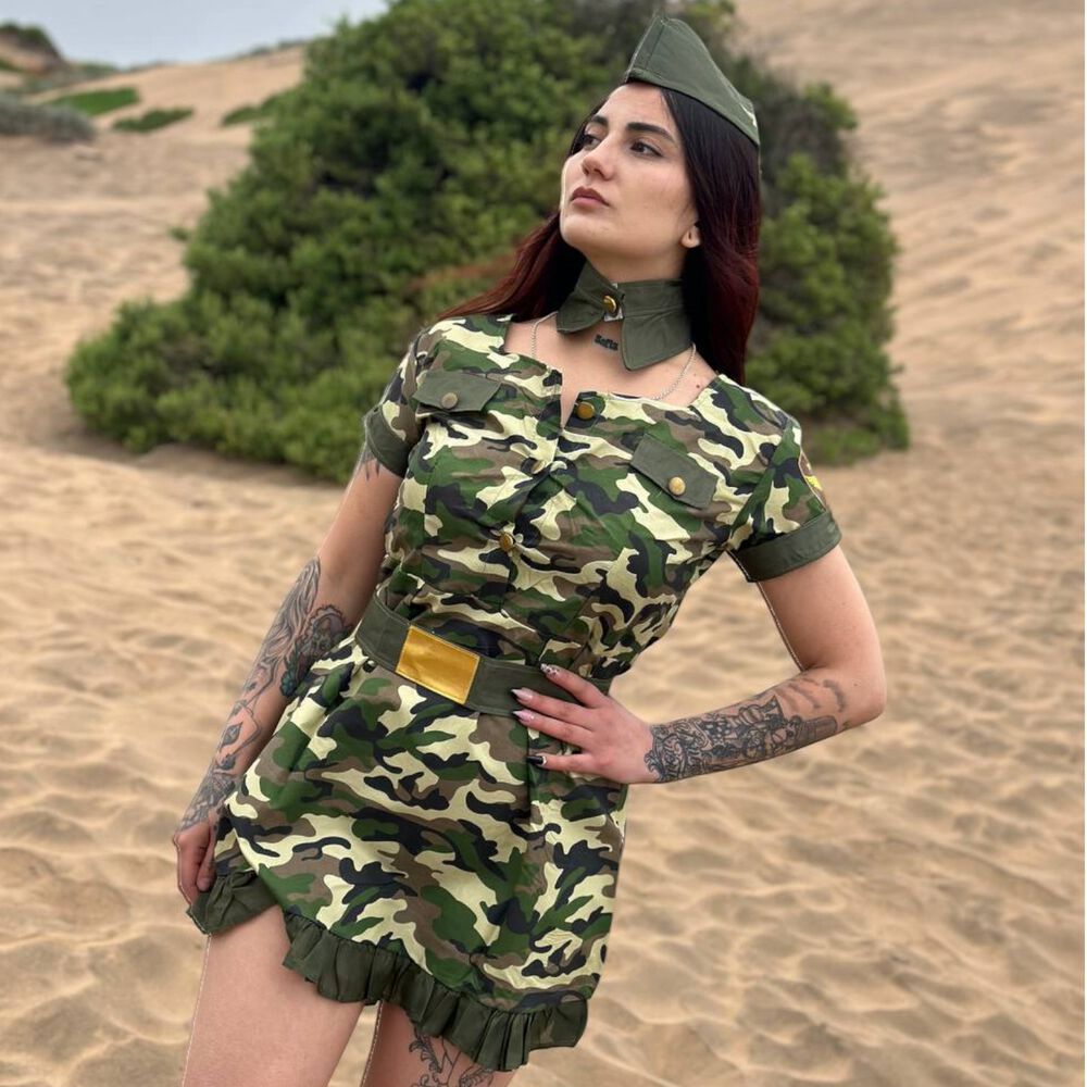 Disfraz Soldado Militar Femenino image number 1.0