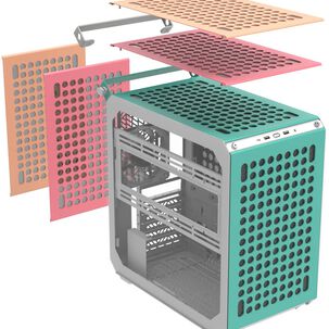 Gabinete Cooler Master Qube 500 Flatpack - Macaron Edition