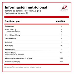 Bcaa Revolution 12:1:1 (30 Servicios) - Pi&ntilde;a