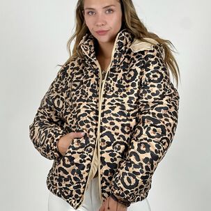 Parka Corta Acolchada Print