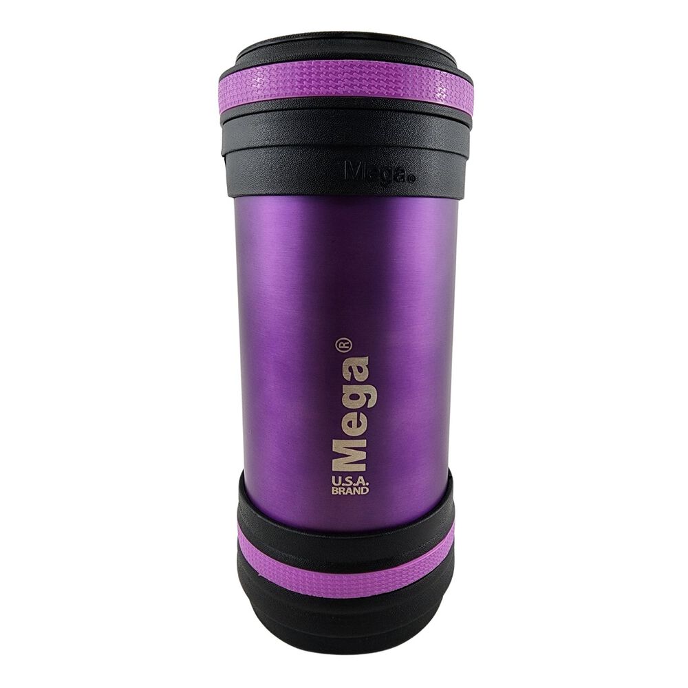 Termo Mega Maxx 600ml Comidas Metalico Acero Inoxidable Morado image number 1.0