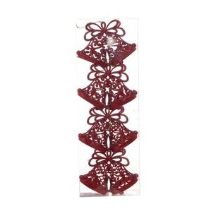Adorno Navidad Rojo Casaideal / 4 Piezas