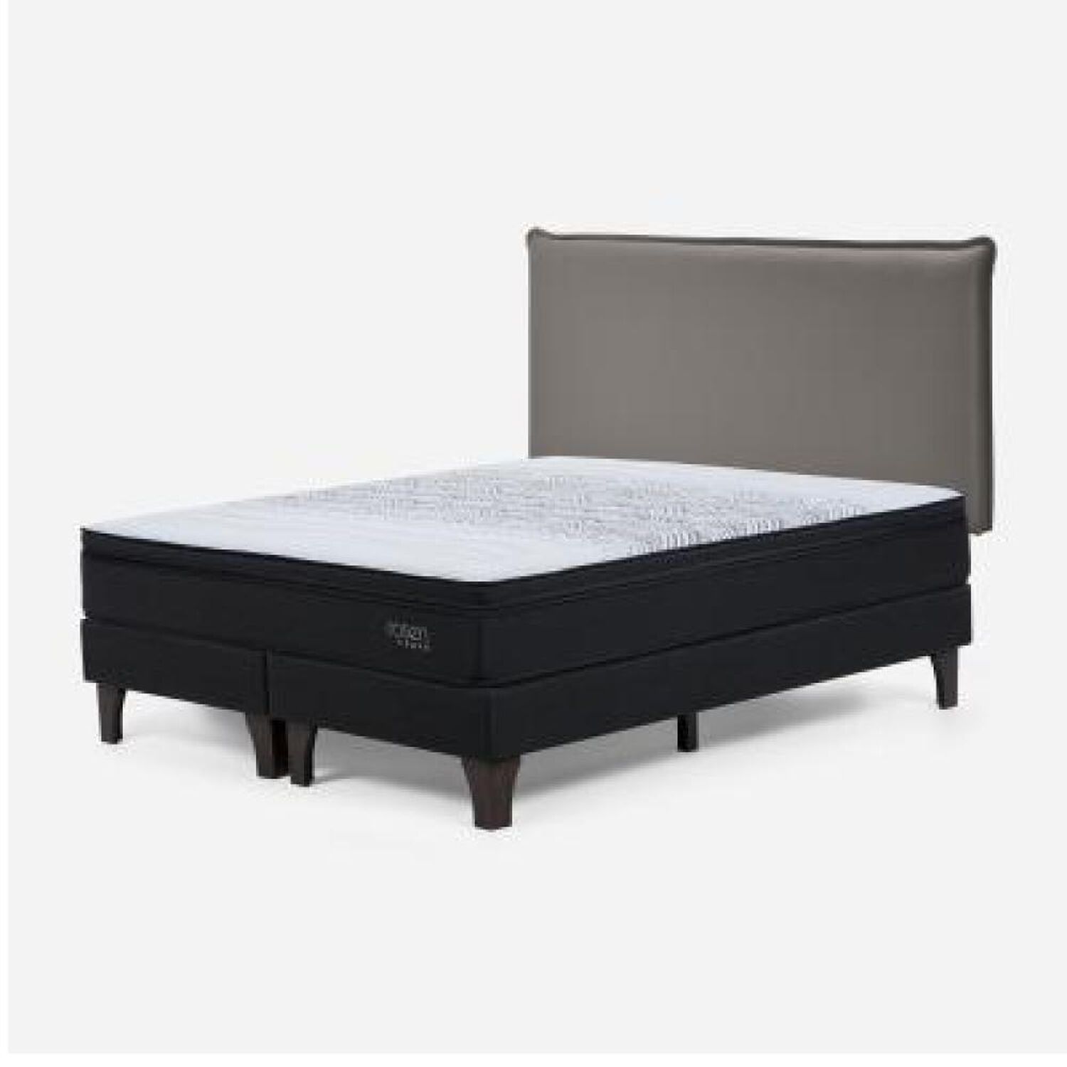 Cama Europea Rosen Tempo / King / Base Dividida + Respaldo Maurice Gris image number 7.0