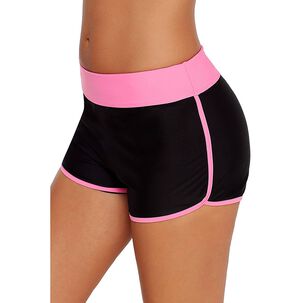 Short De Ba&ntilde;o Deportivo Mujer Rosado Gloriahoon