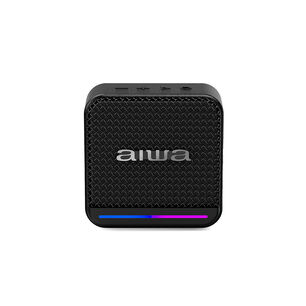 Parlante Inal&aacute;mbrico Bluetooth Port&aacute;til Funci&oacute;n Tws 7w Con Radio Fm Awq3 Negro