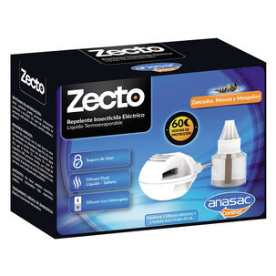 Insecticida Ahuyenta Mosquitos Líquido Difusor Y Botella 45ml - Zecto