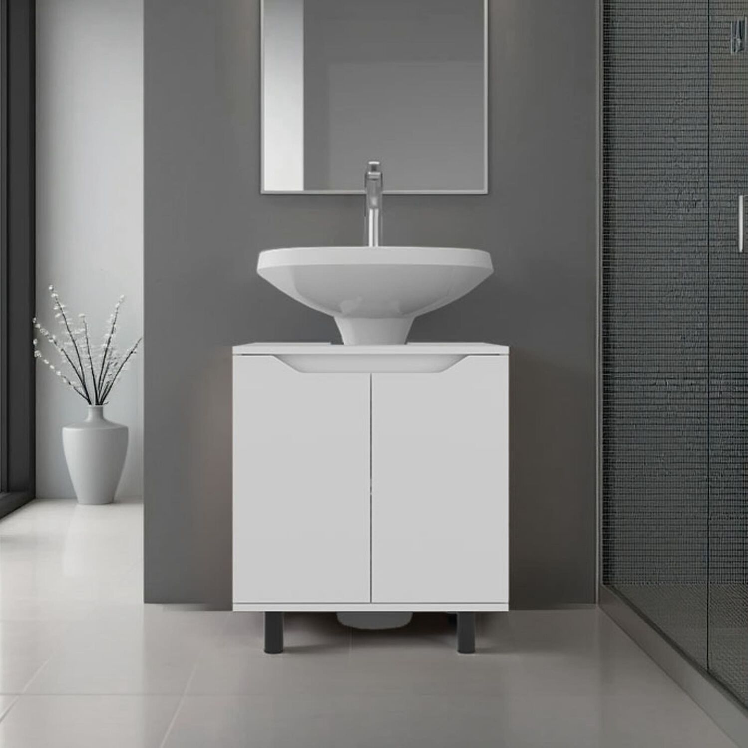 Mueble Para Lavamanos 63x55x41.3 Cm 2 Puertas image number 4.0